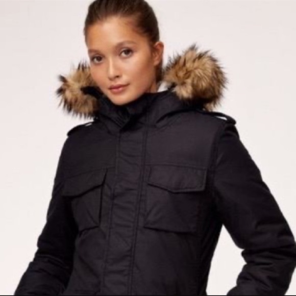 TNA Jackets & Blazers - Blackcomb parka in black size M- TNA Aritzia